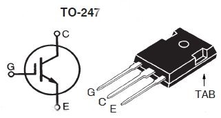 IXSH24N60, Высокоскоростной IGBT-транзистор, 600 В, 24А, работа в режиме короткого замыкания